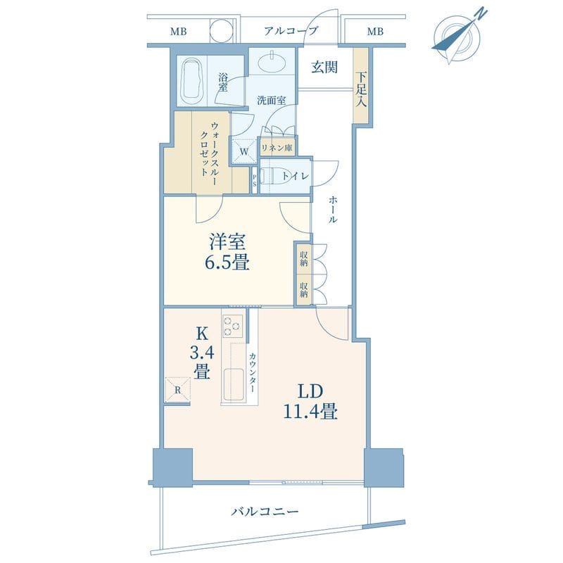 キャピタルマークタワー 312 間取り図