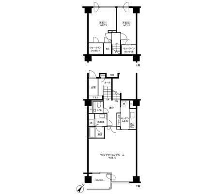 参宮橋マンション 117 間取り図