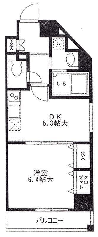 バレンティア赤羽 504 間取り図