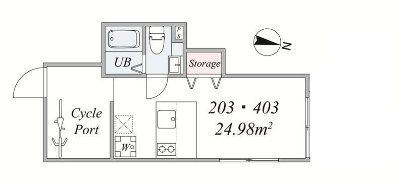 the trias mishuku 203 間取り図