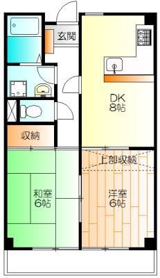 青山コーポA 305 間取り図