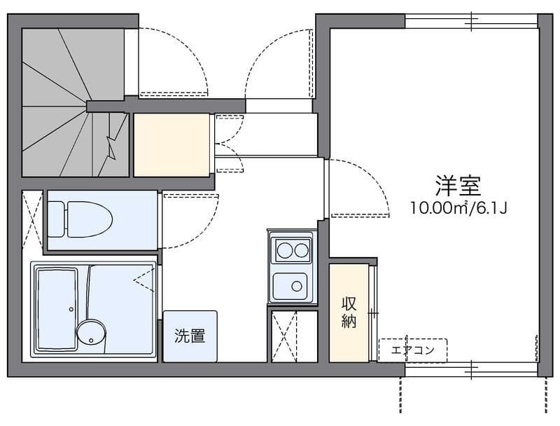 レオネクストアメニティー清水 103 間取り図