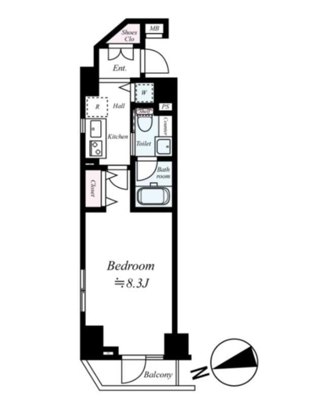 グラントゥルース赤羽 501 間取り図