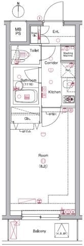 L-Flat入谷 402 間取り図