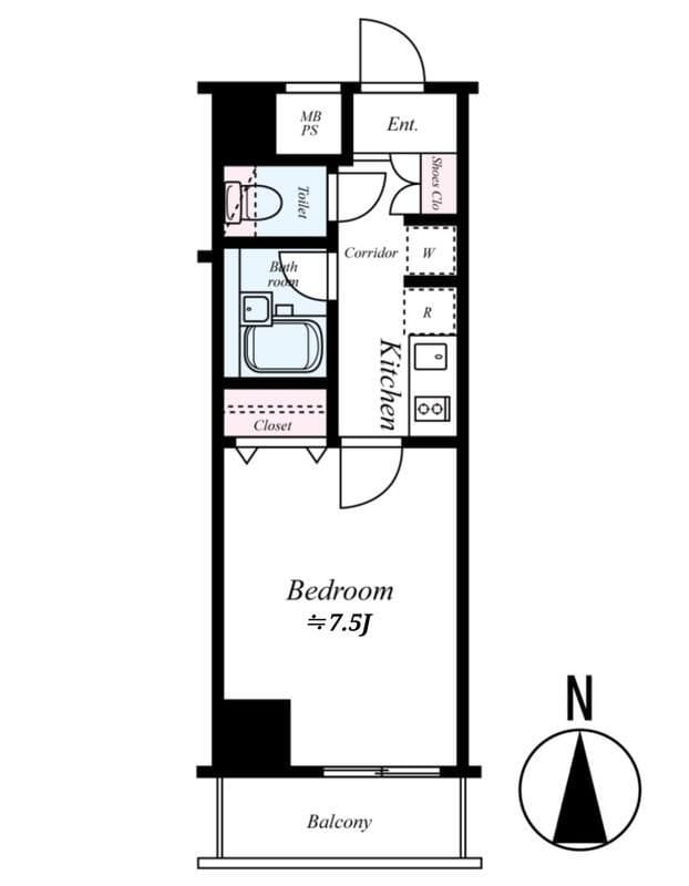 L-Flat入谷 603 間取り図