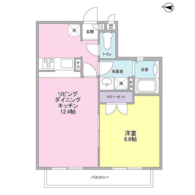 ル・プティ・ニ弦巻 0102 間取り図