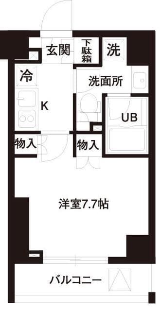 レジディア白金高輪 205 間取り図