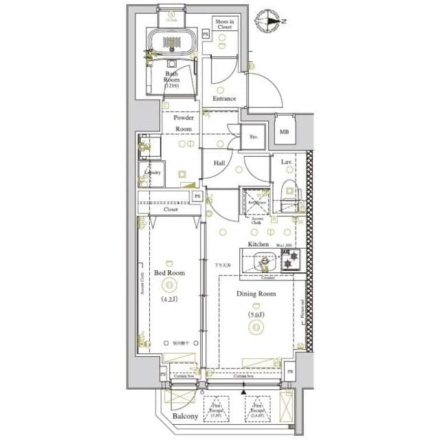 AXAS練馬北町 205 間取り図