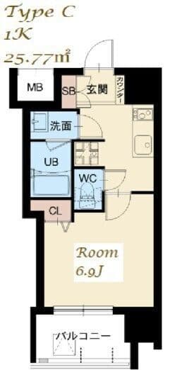 スプランディッド大山 604 間取り図