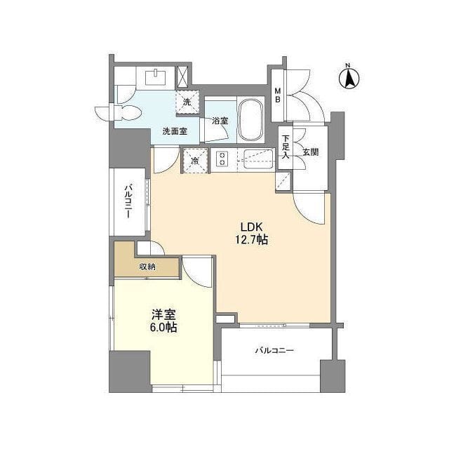 LaSante麻布十番 0203 間取り図