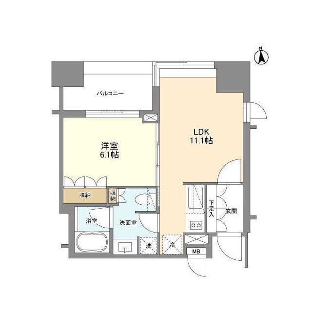 LaSante麻布十番 0501 間取り図