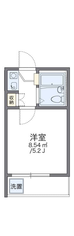 レオパレスTOSA 202 間取り図