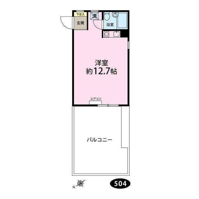 シティーコープ平沼 504- 間取り図