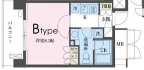 ガレリア東新宿 0203 間取り図