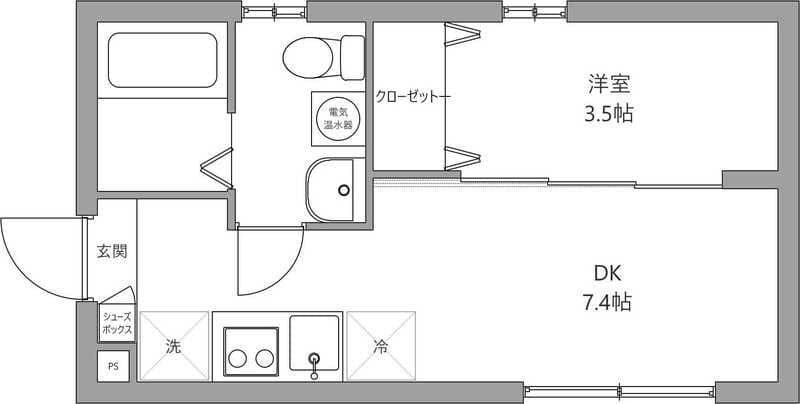 エルミタージュ戸越公園 301 間取り図
