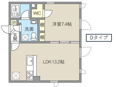 レピュア池袋本町レジデンス 501 間取り図