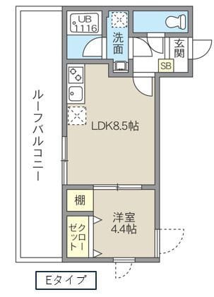レピュア池袋本町レジデンス 502 間取り図