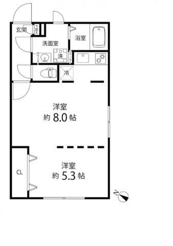 Branche目黒 401 間取り図