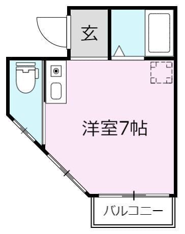 スカイビル 201 間取り図