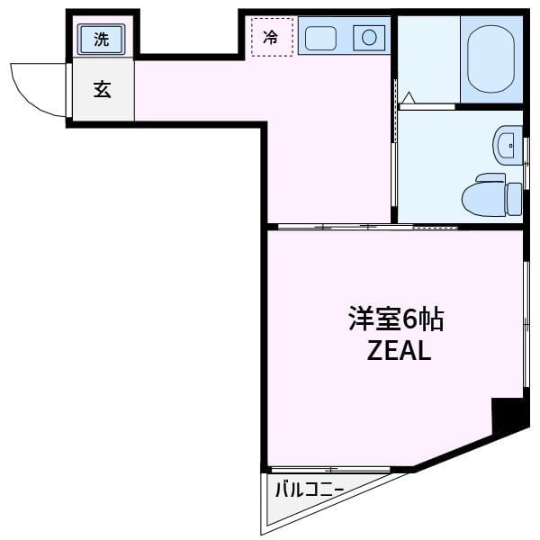 スカイビル 202 間取り図