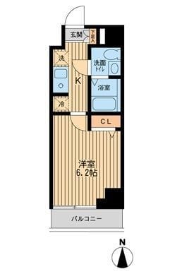 ドゥーエ東陽町 0502 間取り図