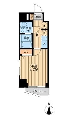 ドゥーエ東陽町 0601 間取り図