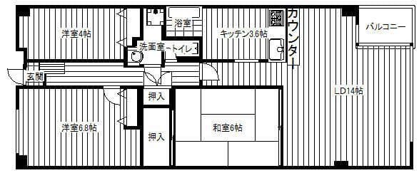 高雅ホームズ学芸大 114 間取り図