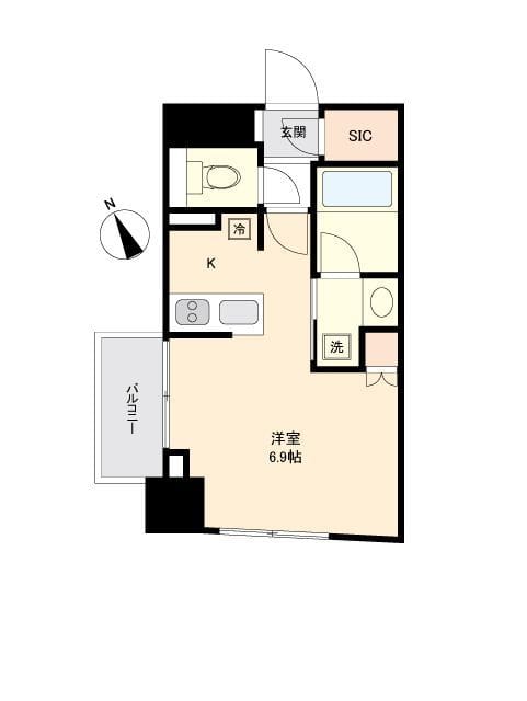 プライマル杉並方南町 0101 間取り図
