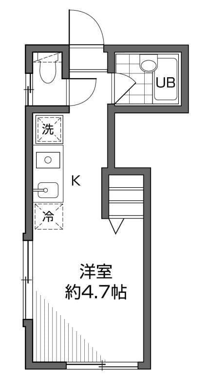 シルバーコート代田橋 102 間取り図