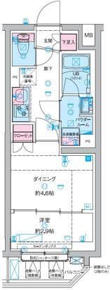 GENOVIA竹ノ塚(ジェノヴィア竹ノ塚) 107 間取り図