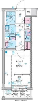 GENOVIA竹ノ塚(ジェノヴィア竹ノ塚) 218 間取り図