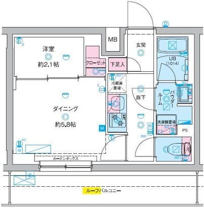 GENOVIA竹ノ塚(ジェノヴィア竹ノ塚) 506 間取り図