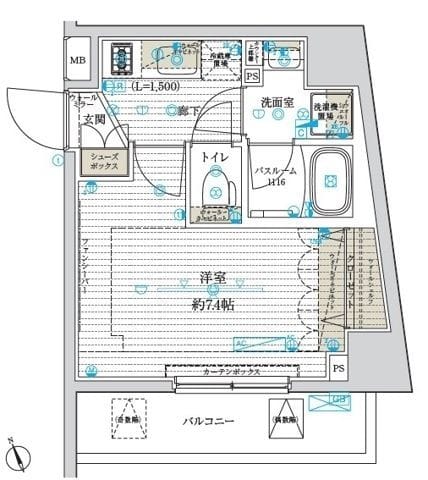 ブライズ南砂 605 間取り図
