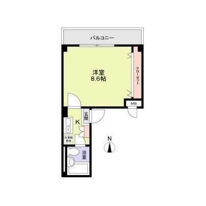 ダイヤモンドレジデンス松が谷 401 間取り図
