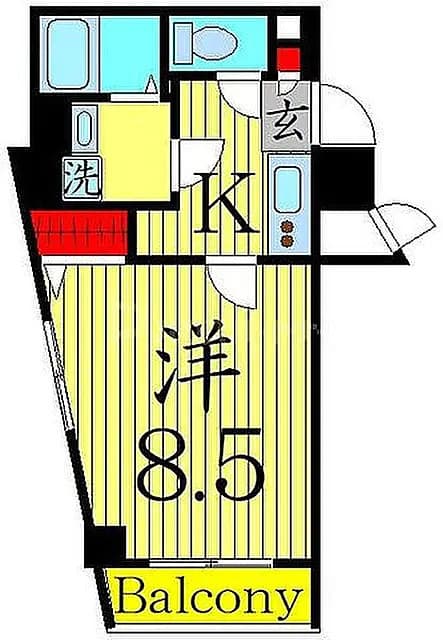 アンベリール墨田 204 間取り図
