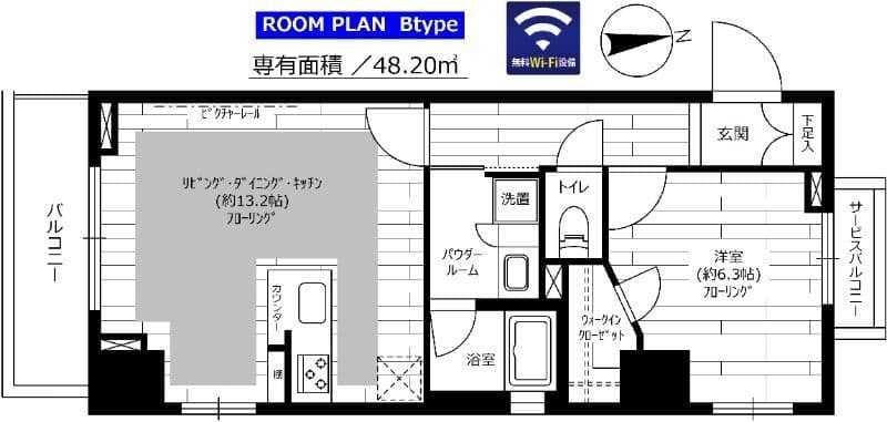 ステージグランデ上野松が谷 506 間取り図