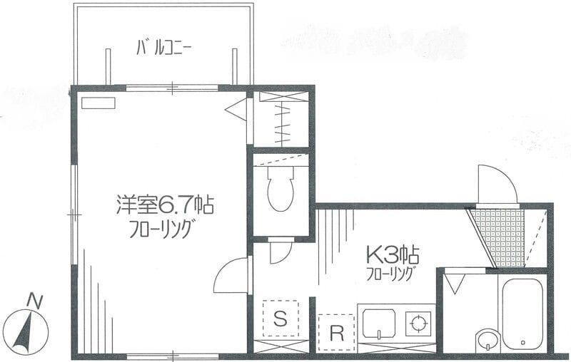 ハイムかしの木 201 間取り図