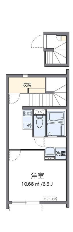 クレイノグラン曳舟 201 間取り図