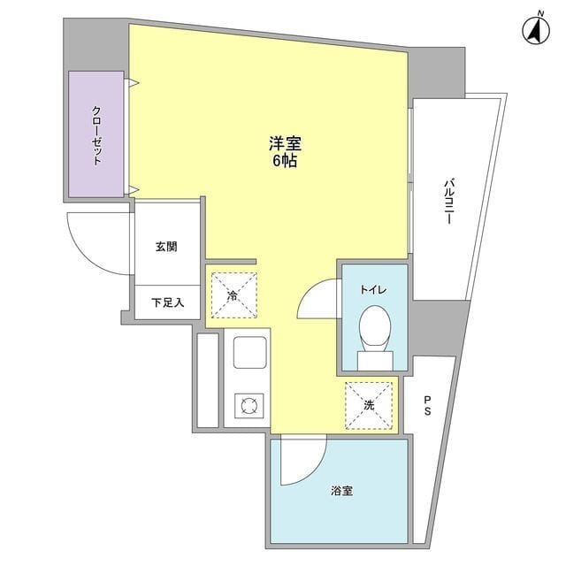 グラン ブロッシェ 203 間取り図