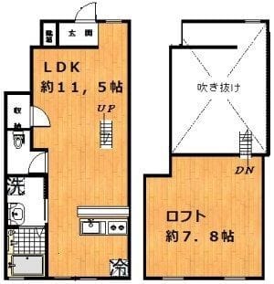 スターフィールド南阿佐谷 103 間取り図