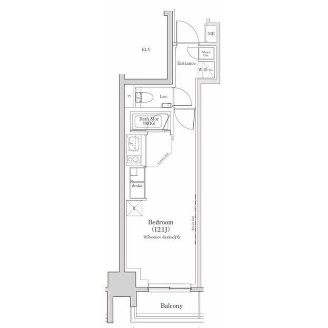 ザ・パークハビオ日本橋三越前 402 間取り図
