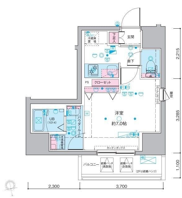 ジェノヴィア南砂町スカイガーデン 904 間取り図