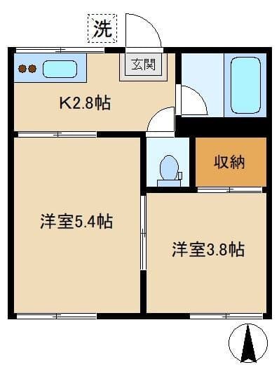 グリーンハイツ笹塚 103 間取り図