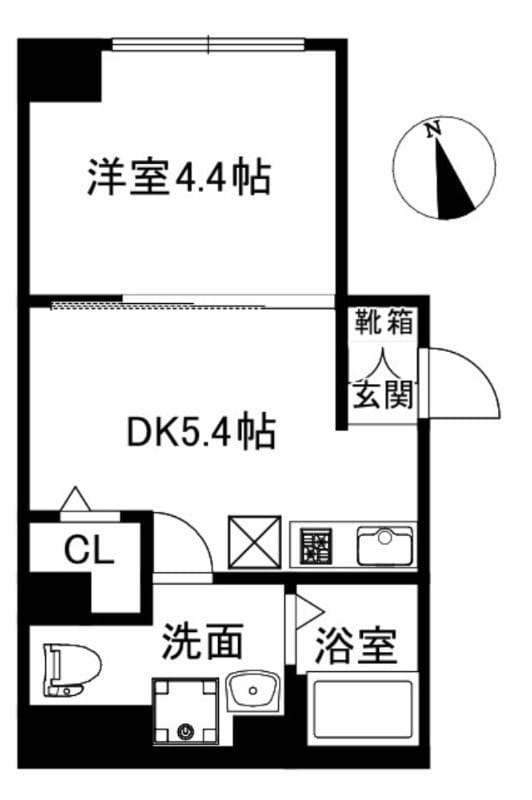 CREAL新富町 301 間取り図