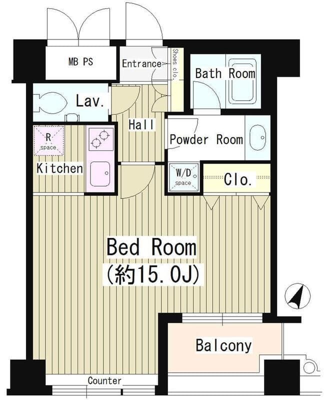 Wat’s白金 402 間取り図