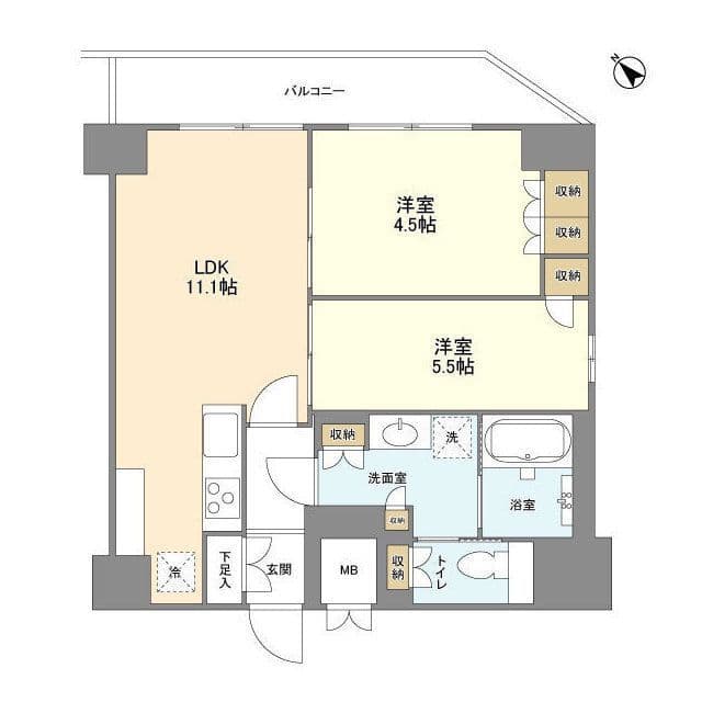 KURAMAE214 1403 間取り図