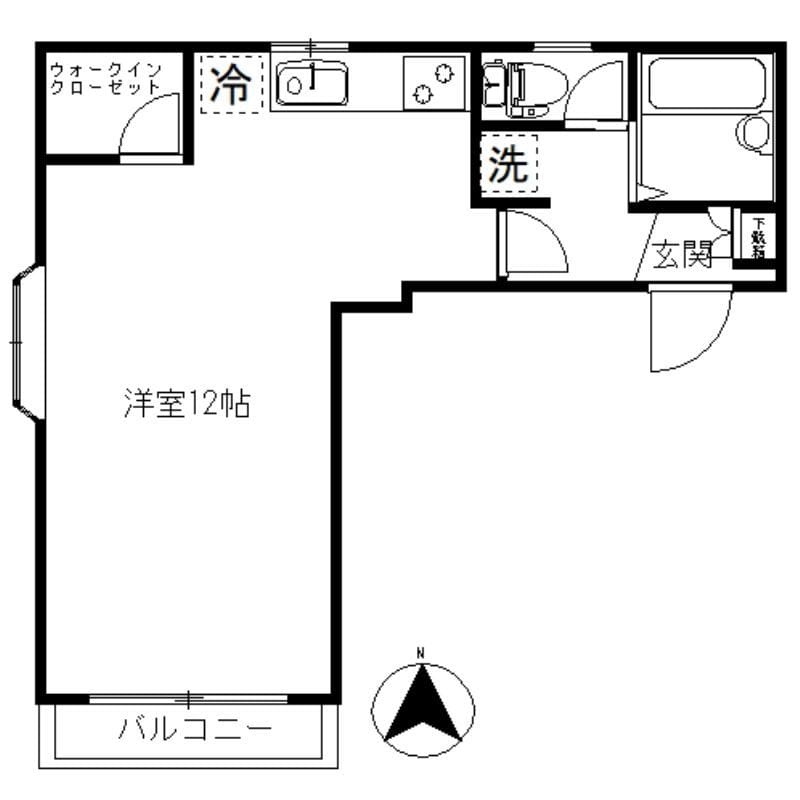 プチメゾンイナバ 202 間取り図