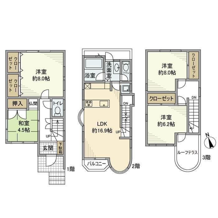 三田戸建 0 間取り図