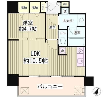 リバー&タワー 903 間取り図