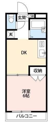メゾンカルム東高円寺 208 間取り図